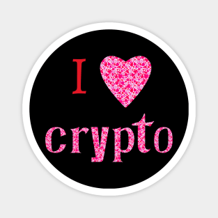 I love Crypto - Valentine's Day Magnet